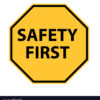 safety first logo on white background. safety first symbol. safety sign.